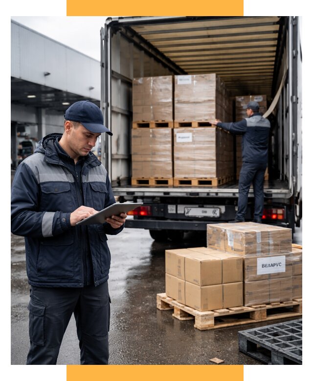 Доставка грузов из Беларуси от 15576 р. логистика СетСервис-Нпа