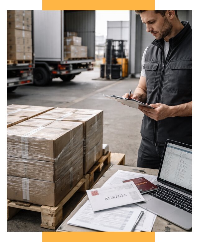 Доставка в Австрию от 67496 р. Логистика и экспорт СетСервис-Нпа