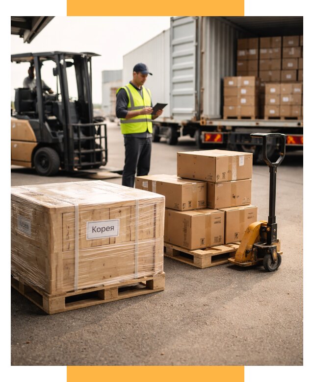 Доставка грузов в Корею из России от 36344 р. | СетСервис-Нпа