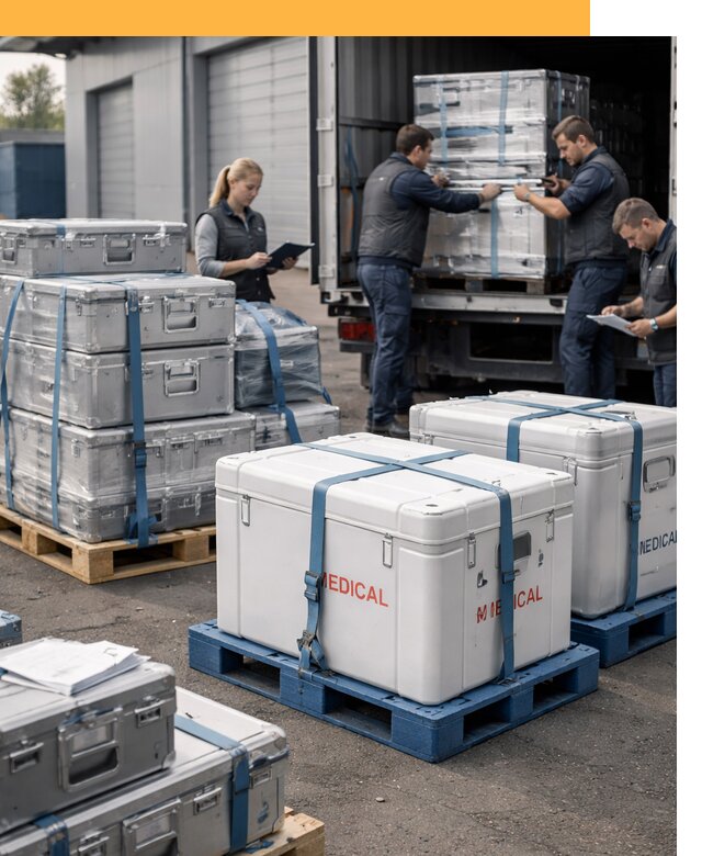 Перевозка медицинского оборудования по всему миру от 15576 руб